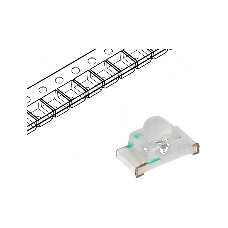 LED SMD 0603 galben-verde 70-150 mcd 1,6x0,8x0,95 mm 35° 5mA | Electronic-mag.ro | Componente Electronice