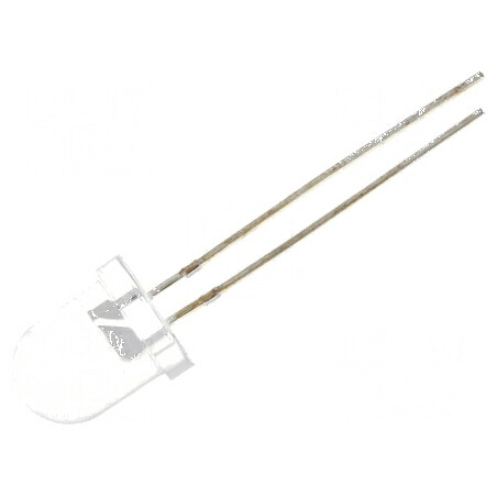 LED 8mm roșie 2180-4200mcd 30° convex | Electronic-mag.ro | Componente Electronice