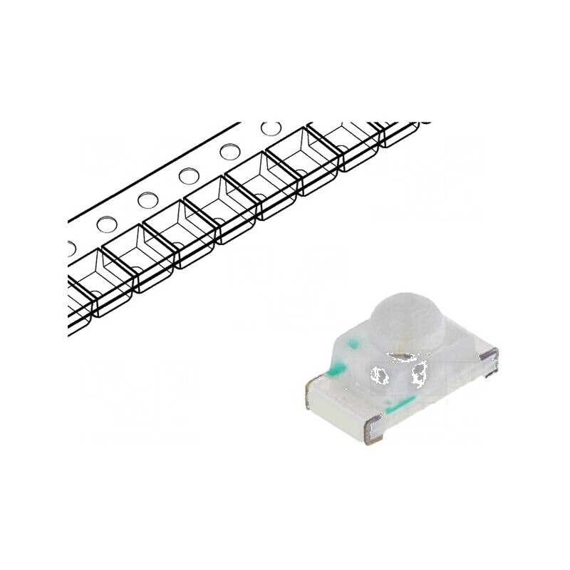LED SMD 0603 portocalie 200-400mcd 1,6x0,8x0,95mm 35° 5mA | Electronic-mag.ro | Componente Electronice