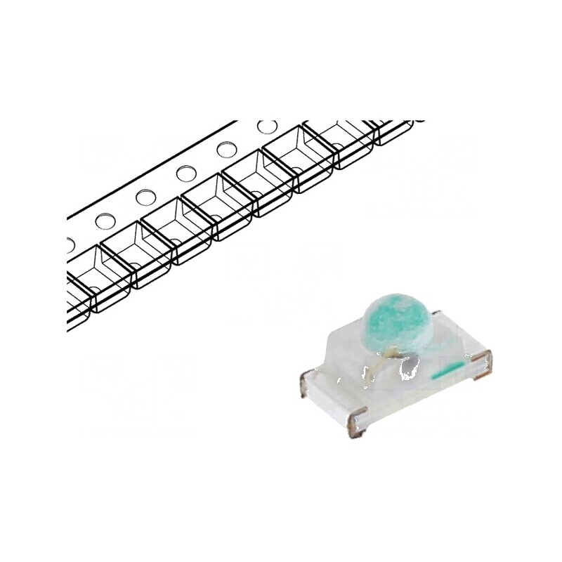 LED SMD 0603 galben 200-400mcd 1,6x0,8x0,95mm 35° 5mA | Electronic-mag.ro | Componente Electronice
