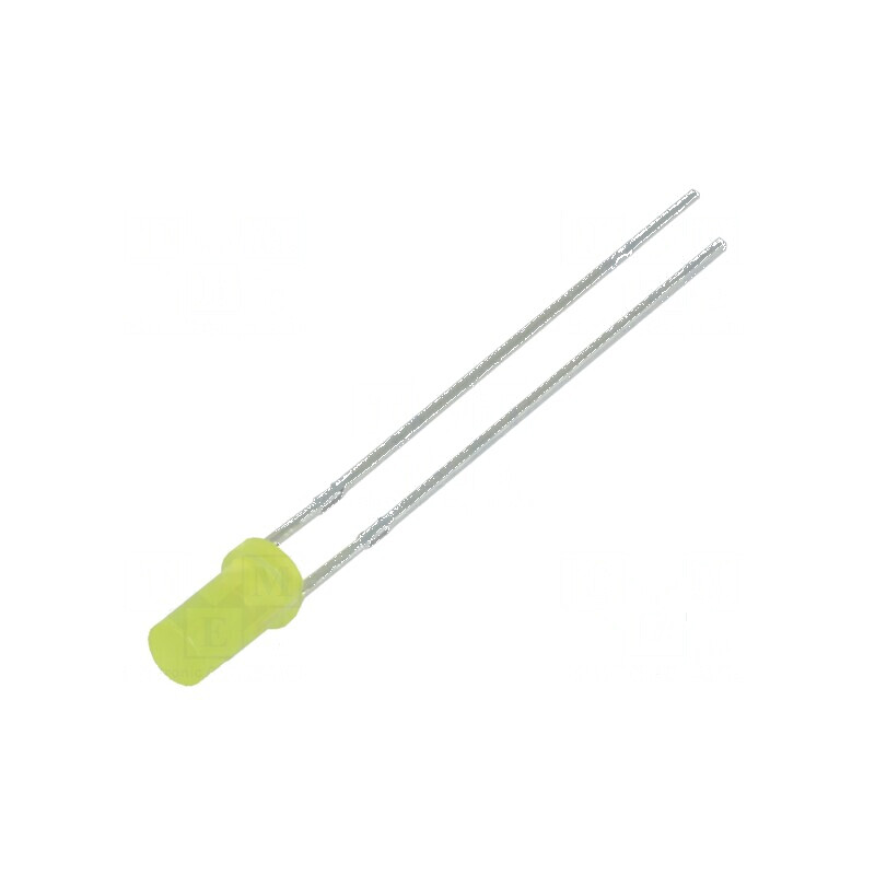 LED 3mm galben plat 68-100mcd 140° | Electronic-mag.ro | Componente Electronice