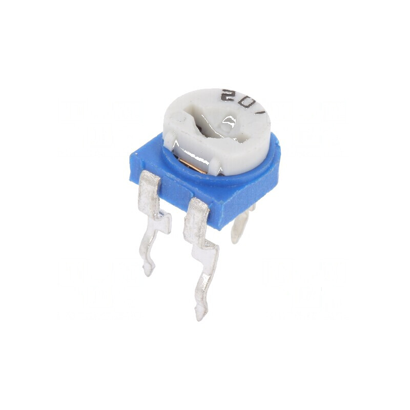 Potențiometru de montare singură, orizontal 200Ω 100mW | Electronic-mag.ro | Componente Electronice