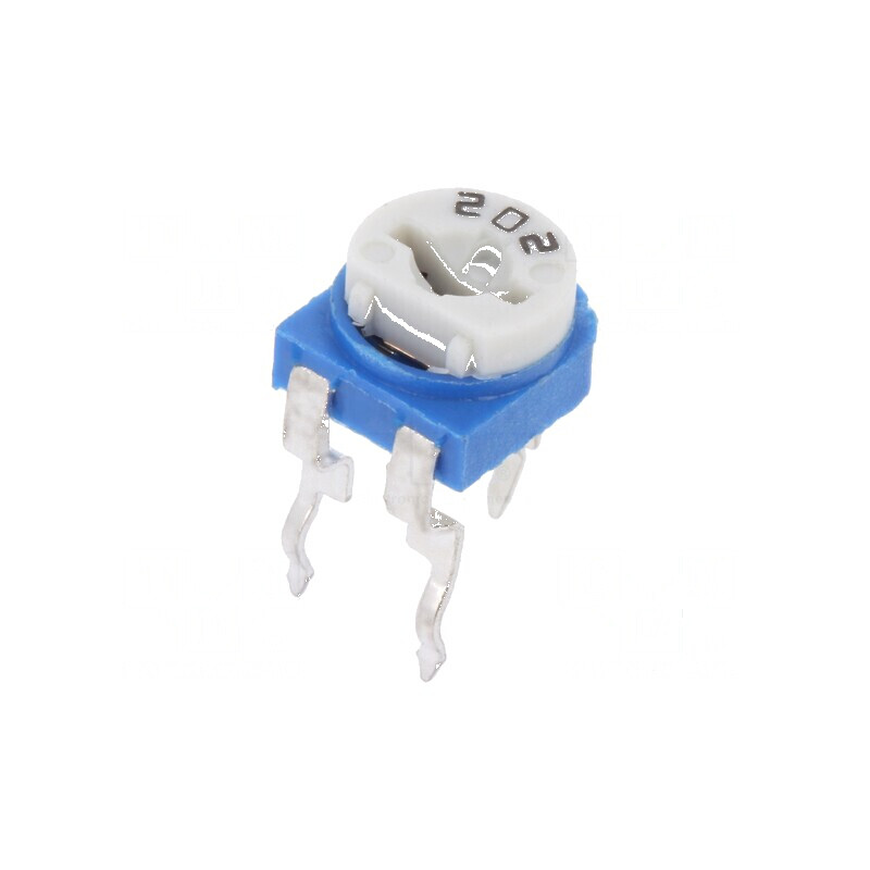 Potențiometru orizontal 2kΩ 100mW montare unică | Electronic-mag.ro | Componente Electronice