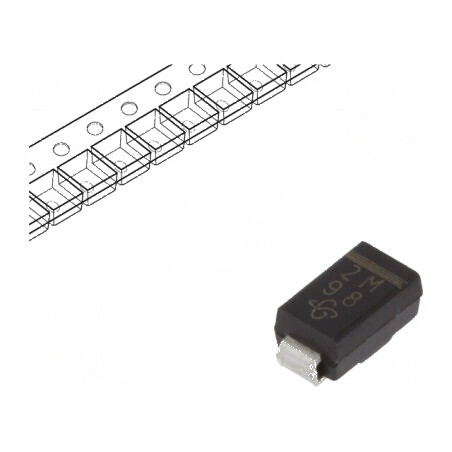 Diodă redresoare SMD 1kV 2A DO214AC SMA Ufmax 0,95V | Electronic-mag.ro | Componente Electronice