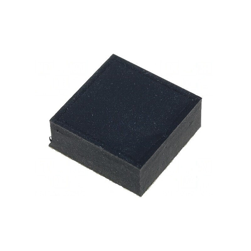 Picioruş autoadeziv negru din gumă 12mm x 12mm x 5mm | Electronic-mag.ro | Componente Electronice