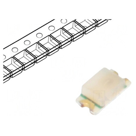 LED SMD 0603 Verde 2,5-6,3mcd 1,6x0,8x0,55mm 2,2V 20mA 54mW | Electronic-mag.ro | Componente Electronice