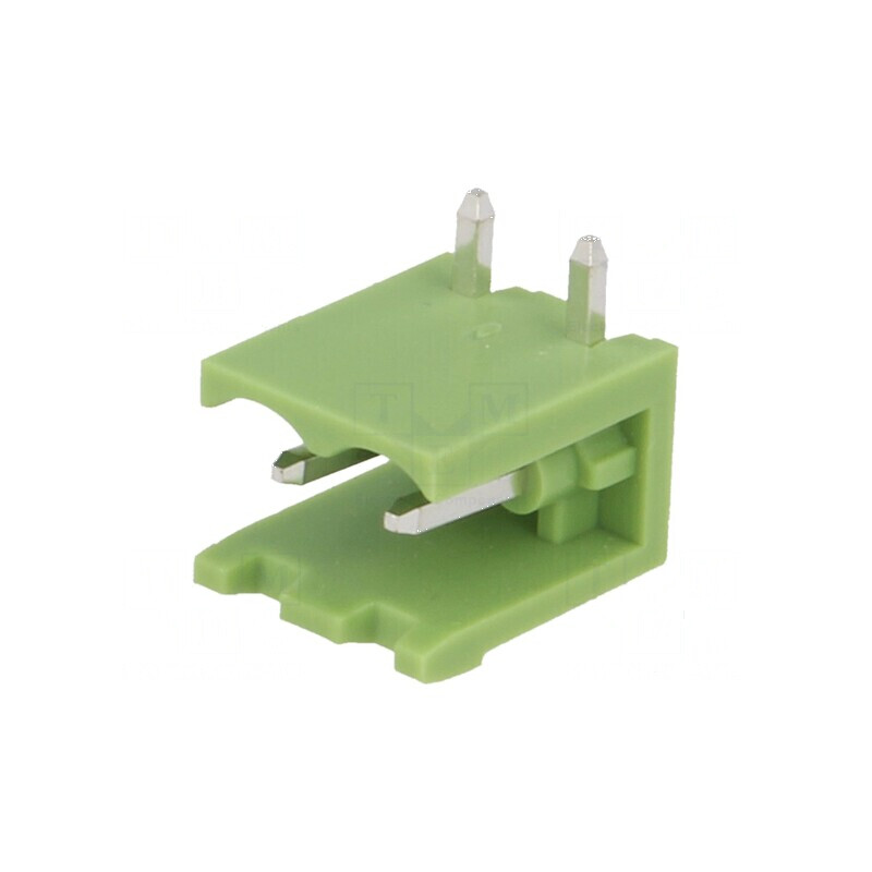 Regletă de conexiuni deconectabilă 5mm, 2 piste, tată | Electronic-mag.ro | Componente Electronice