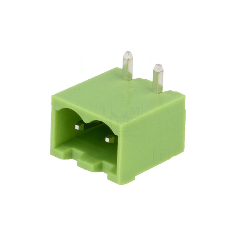 Regletă de conexiuni deconectabilă 5mm, 2 piste, tată | Electronic-mag.ro | Componente Electronice