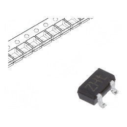 Tranzistor PNP bipolar BRT 50V 0,5A SC70 SOT323 R1 1kΩ | Electronic-mag.ro | Componente Electronice