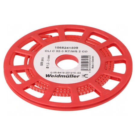 Markere Marcaj PVC roșie 1,3÷3mm -30÷80°C | Electronic-mag.ro | Componente Electronice