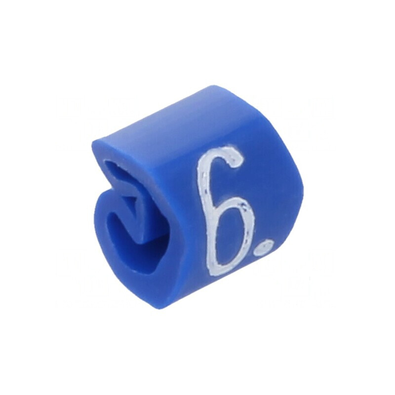 Markere Marcaj PVC Albastră 6 bucăți 1,3÷3mm -30÷80°C | Electronic-mag.ro | Componente Electronice