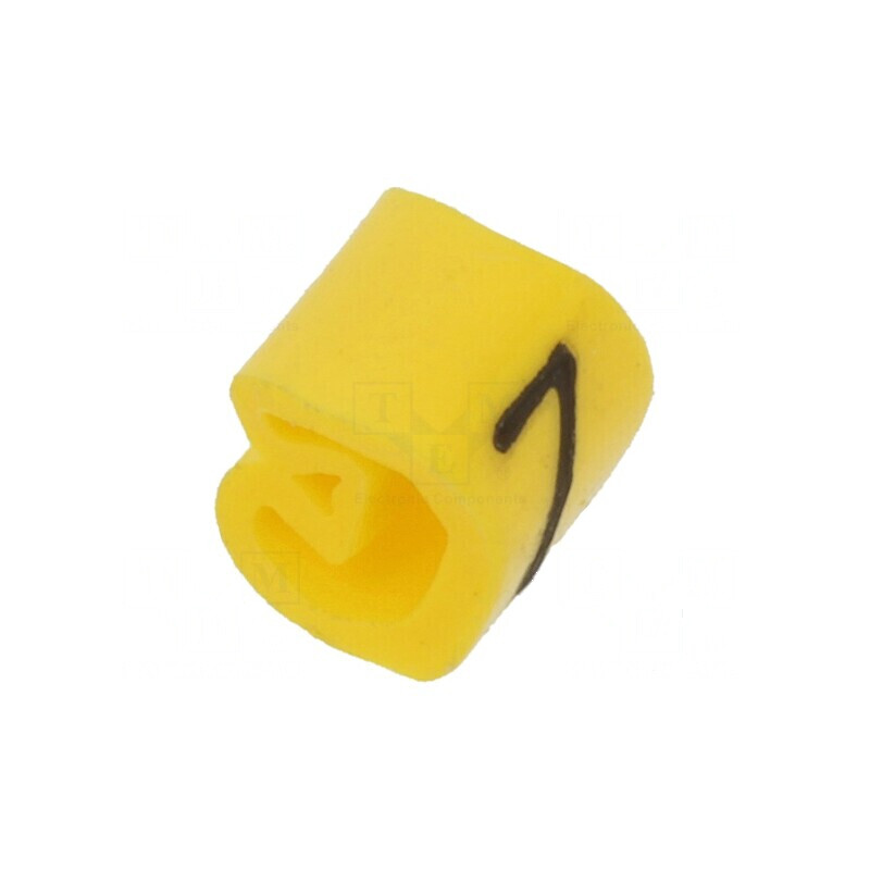 Markere de Marcaj PVC Galben 1,3÷3mm -30÷80°C | Electronic-mag.ro | Componente Electronice