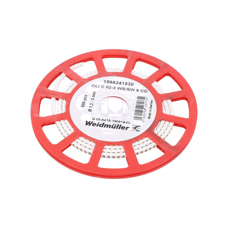 Markere Marcaj PVC Albă 9 1,3÷3mm -30÷80°C | Electronic-mag.ro | Componente Electronice