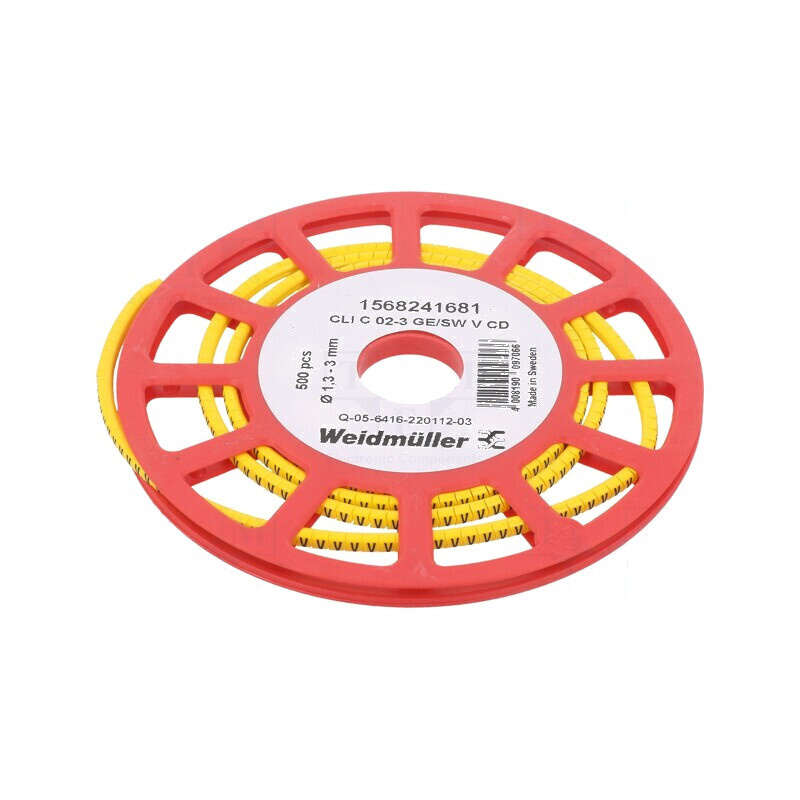 Markere Marcaj PVC Galben 1,3-3mm 30-80°C prin Orificiu | Electronic-mag.ro | Componente Electronice