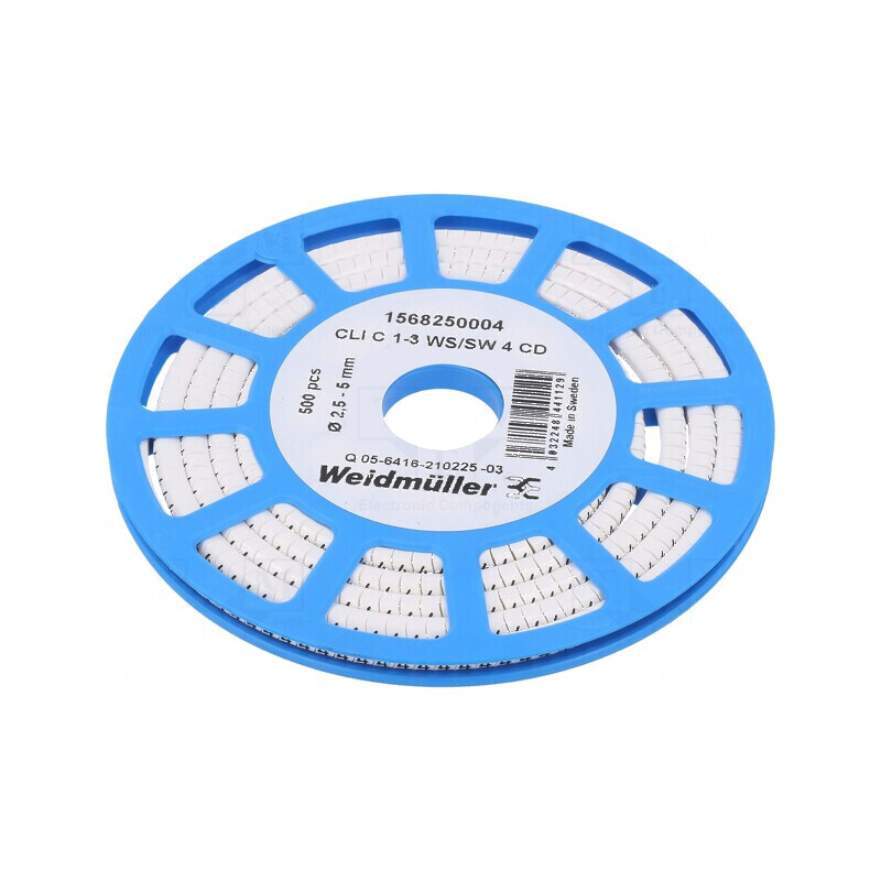 Markere Marcaj PVC Albă 4 2,5÷5mm -30÷80°C | Electronic-mag.ro | Componente Electronice