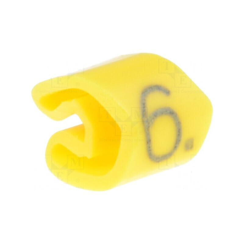 Markere Marcaj PVC galbenă 6 3÷5mm -30÷80°C | Electronic-mag.ro | Componente Electronice