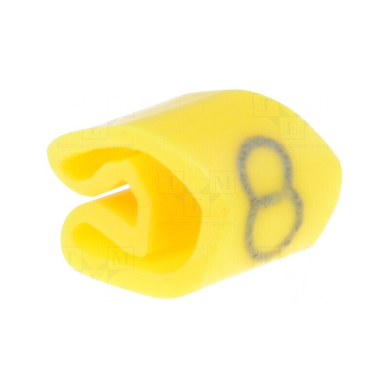 Markere Marcaj PVC Galben 8 3÷5mm -30÷80°C | Electronic-mag.ro | Componente Electronice