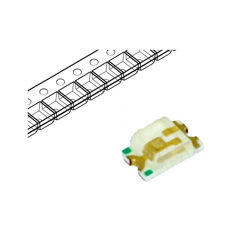 LED SMD 0805 Albastru 80-170mcd 2x1,25x0,7mm 120° 20mA | Electronic-mag.ro | Componente Electronice