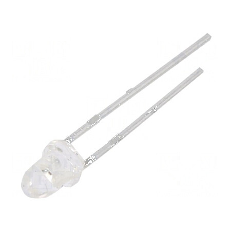 LED 3mm portocalie 188mcd 25° convex 2,4VDC | Electronic-mag.ro | Componente Electronice