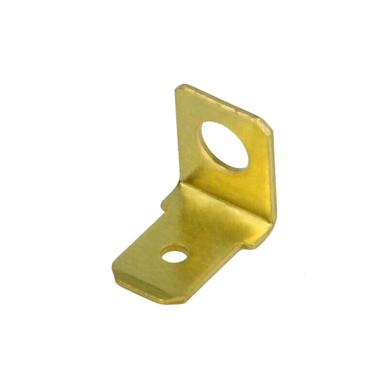 Terminal plat 6,3mm 0,8mm M4 neizolat alamă | Electronic-mag.ro | Componente Electronice