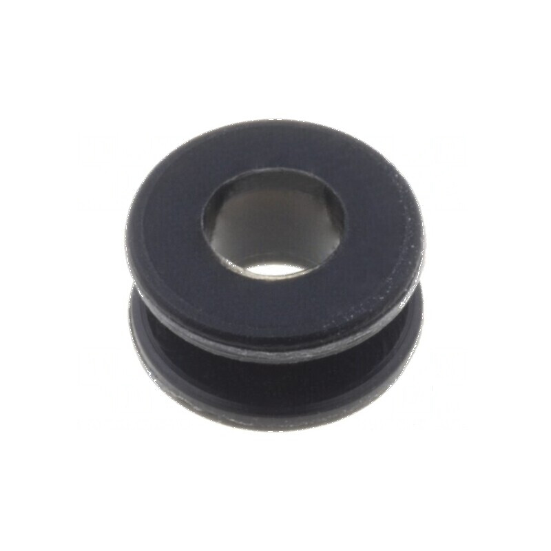 Manșon din gumă neagră Ø orificiu 4,5mm, Ø orificiu 3,5mm | Electronic-mag.ro | Componente Electronice