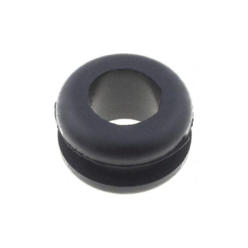 Manșon din gumă neagră Ø 9mm pentru orificiu Ø 6mm | Electronic-mag.ro | Componente Electronice