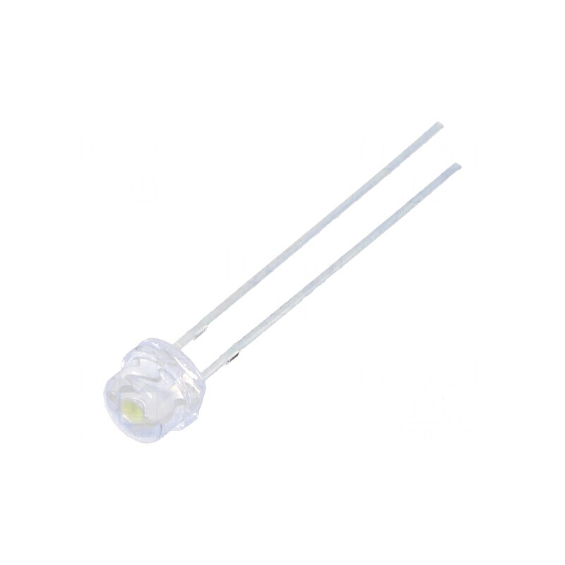 LED 4,8mm alb rece 1800÷2300mcd 110° convex | Electronic-mag.ro | Componente Electronice