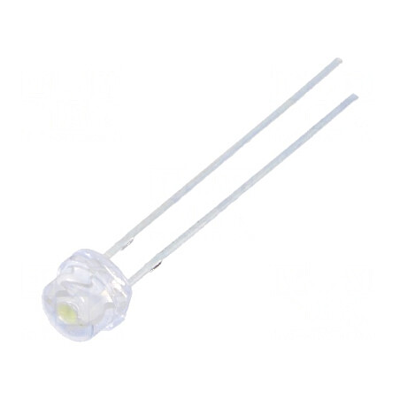 LED 4,8mm alb rece 1800÷2300mcd 110° convex | Electronic-mag.ro | Componente Electronice