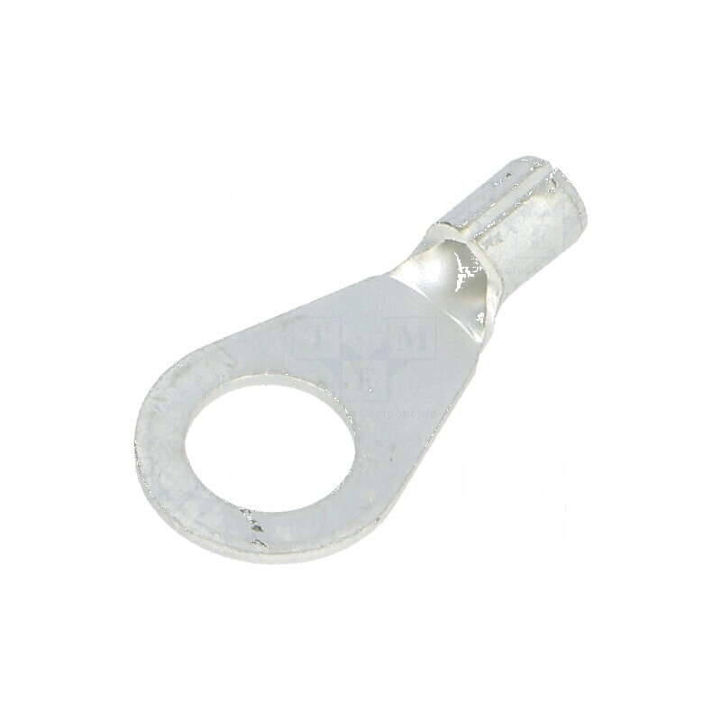 Vârf inelar M6 pentru cablu neizolat, 1÷2,5mm², crimpat, cositorit | Electronic-mag.ro | Componente Electronice