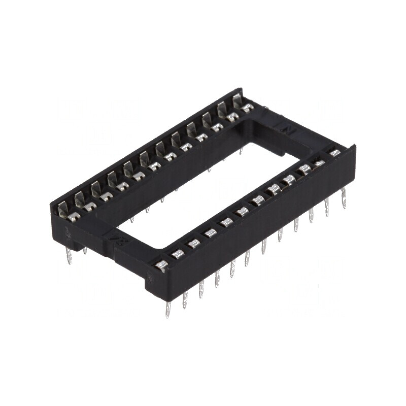 Soclu DIP24 pentru circuite integrate THT 15,24mm Raster 2,54mm | Electronic-mag.ro | Componente Electronice