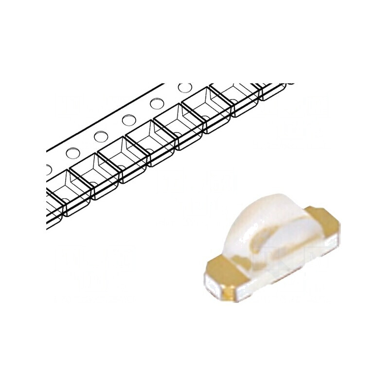 LED SMD 1204 galben 100-150 mcd 3,2x1,5x1 mm 120° 20 mA 60 mW | Electronic-mag.ro | Componente Electronice
