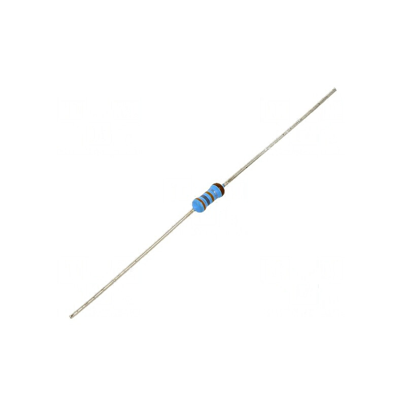 Rezistor film subțire THT 3,83Ω 600mW ±1% Ø2,5x6,5mm 50ppm/°C | Electronic-mag.ro | Componente Electronice