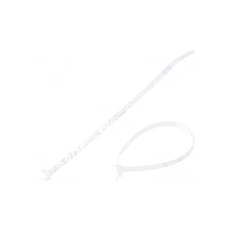 Colier de strângere poliamidă 142mm 3,6mm 178N naturală | Electronic-mag.ro | Componente Electronice