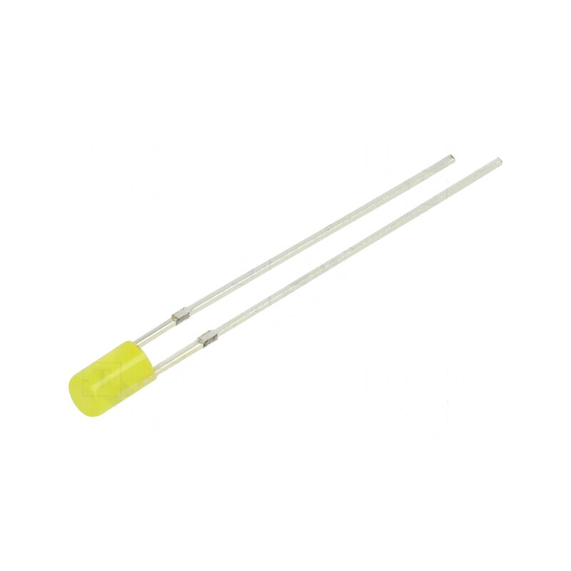 LED galben 3mm 68-100mcd 140° plat | Electronic-mag.ro | Componente Electronice