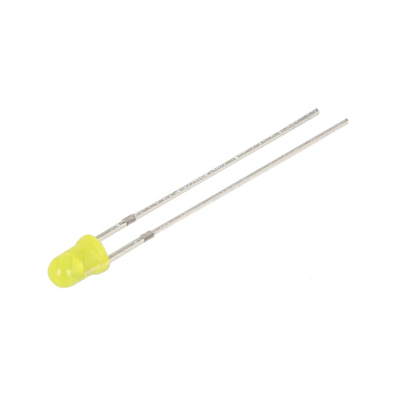 LED 3mm galben 220-330mcd 40° convex 78mW | Electronic-mag.ro | Componente Electronice