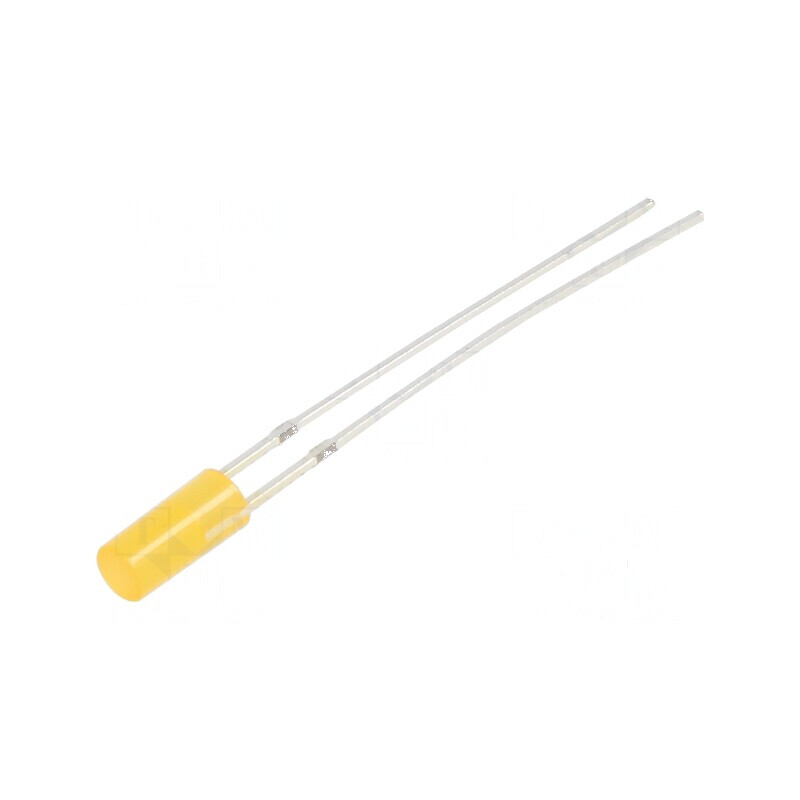 LED 3mm portocalie 150-220mcd 110° plat 78mW | Electronic-mag.ro | Componente Electronice