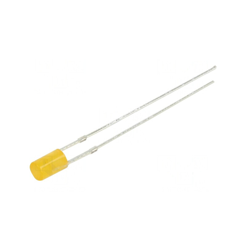 LED 3mm portocalie 100-150mcd 140° plat 78mW | Electronic-mag.ro | Componente Electronice
