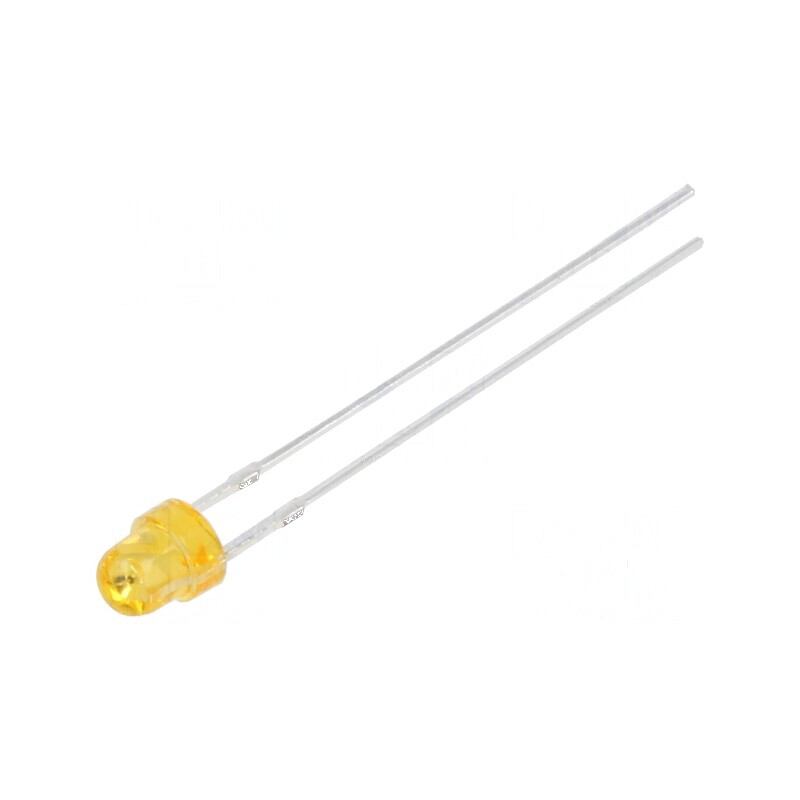 LED 3mm portocalie 100-150mcd 100° convex | Electronic-mag.ro | Componente Electronice
