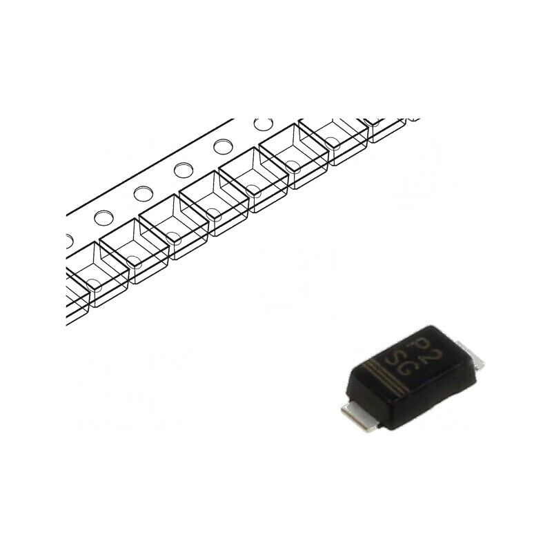 Diodă redresoare SMD 400V 1,5A 1,8us DO219AB, SMF Ufmax 1,1V | Electronic-mag.ro | Componente Electronice