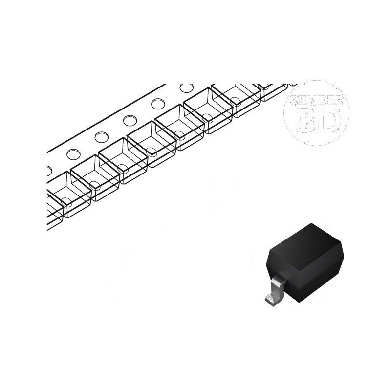 Diodă TVS 120W 7,5V unidirecțională SOD523, rola 1m | Electronic-mag.ro | Componente Electronice