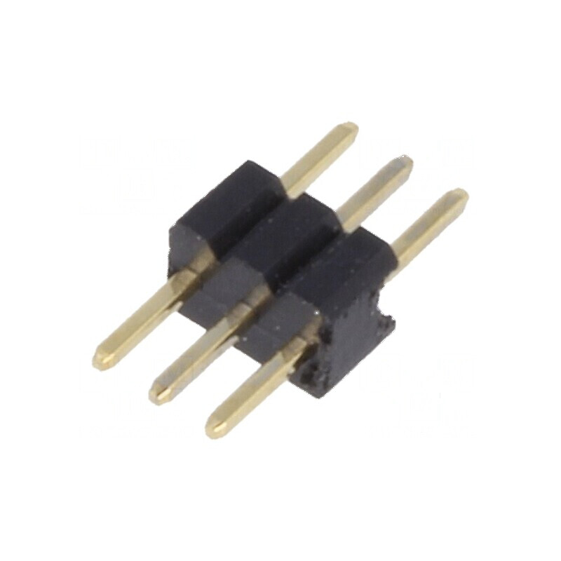 Conector şiruri pini tată 3 PIN 1,27mm THT | Electronic-mag.ro | Componente Electronice