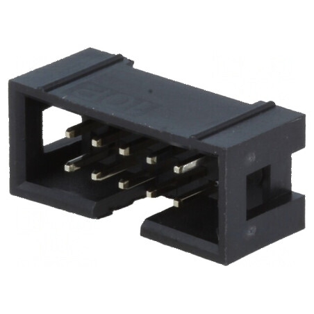 Conector IDC soclu tată 10 pini THT aurit 2,54mm | Electronic-mag.ro | Componente Electronice