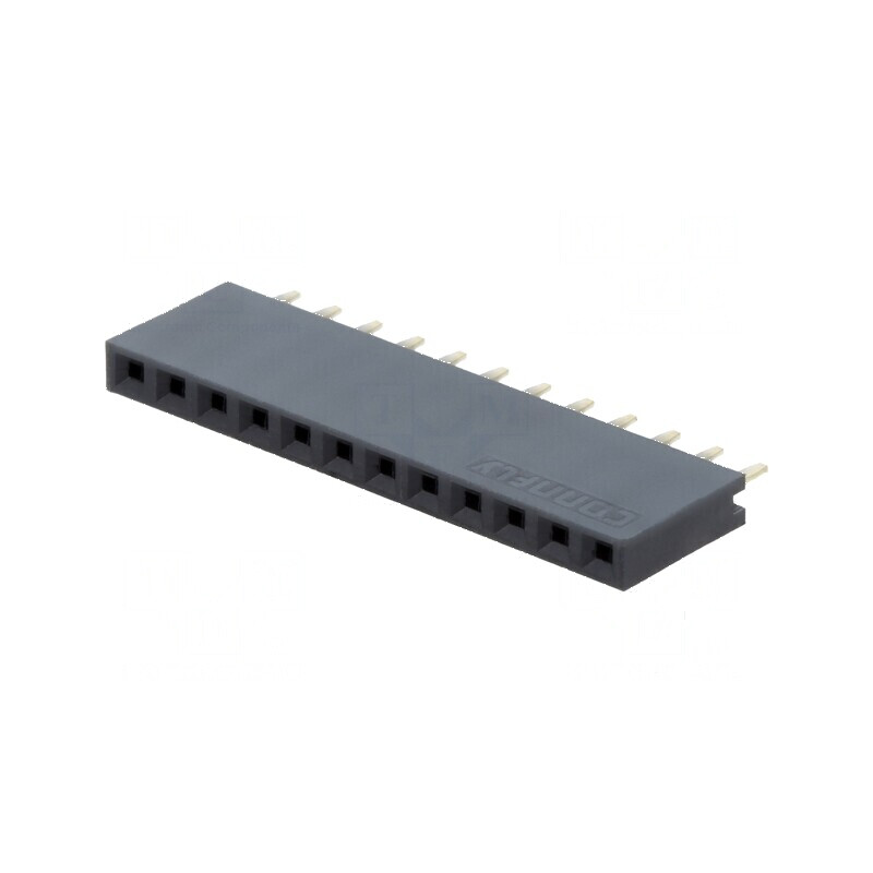 Conector şiruri pini soclu mamă 12 pini 2,54mm THT 1x12 | Electronic-mag.ro | Componente Electronice
