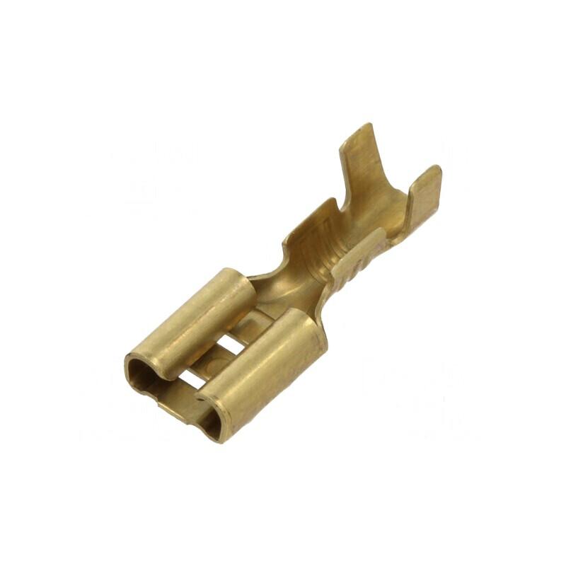 Terminal plat 4,8mm mamă 0,5mm pentru cablu 0,5÷1mm2 crimpat | Electronic-mag.ro | Componente Electronice