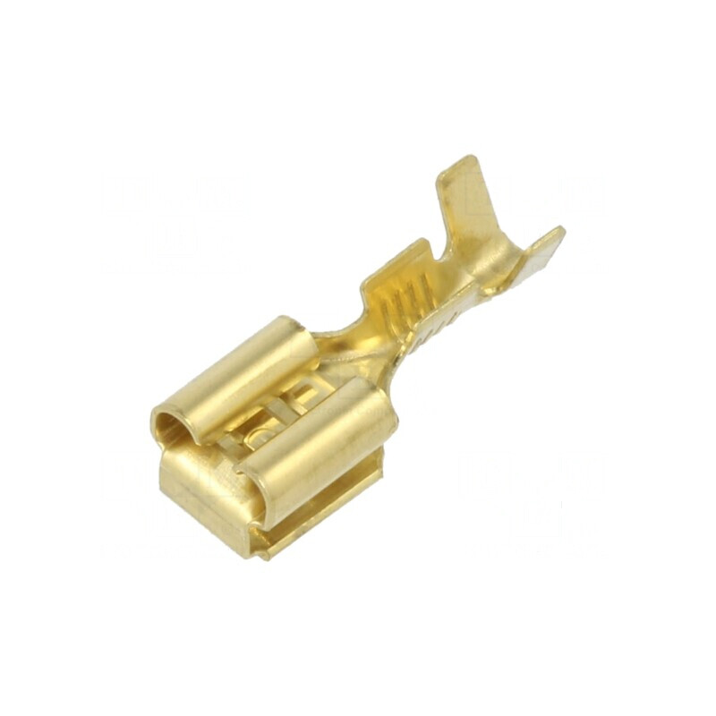 Terminal plat 6,3mm 0,8mm mamă/tată 1÷2,5mm² crimpat alamă | Electronic-mag.ro | Componente Electronice