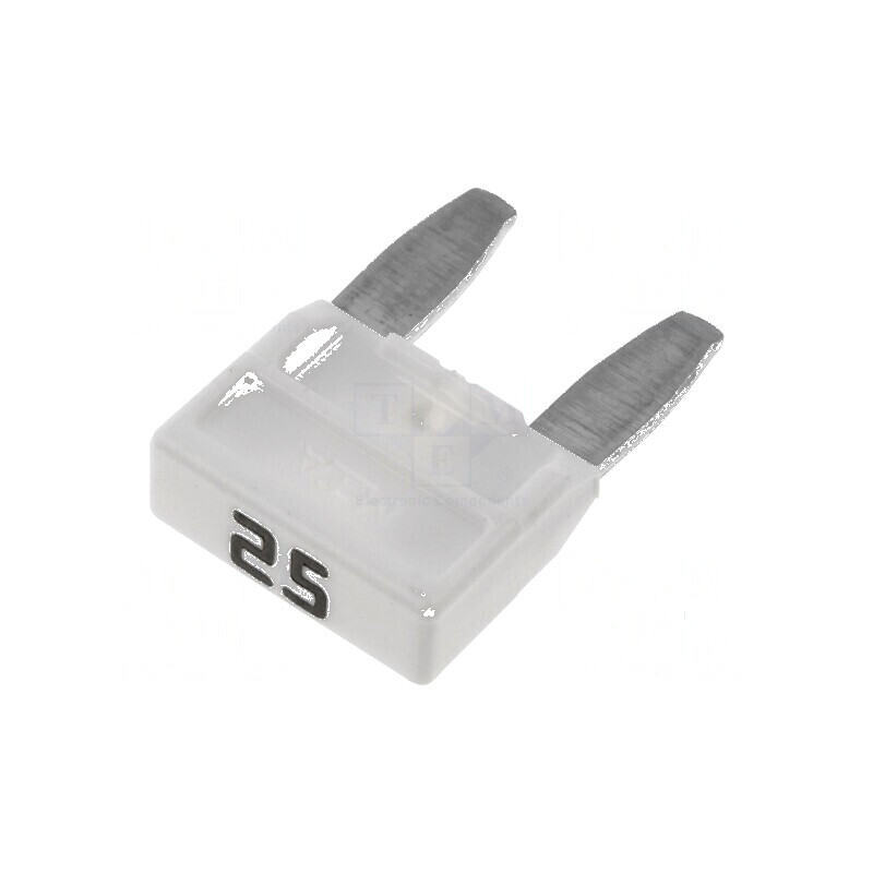Siguranţă auto 25A 32VDC MINIVAL 11,9mm | Electronic-mag.ro | Componente Electronice