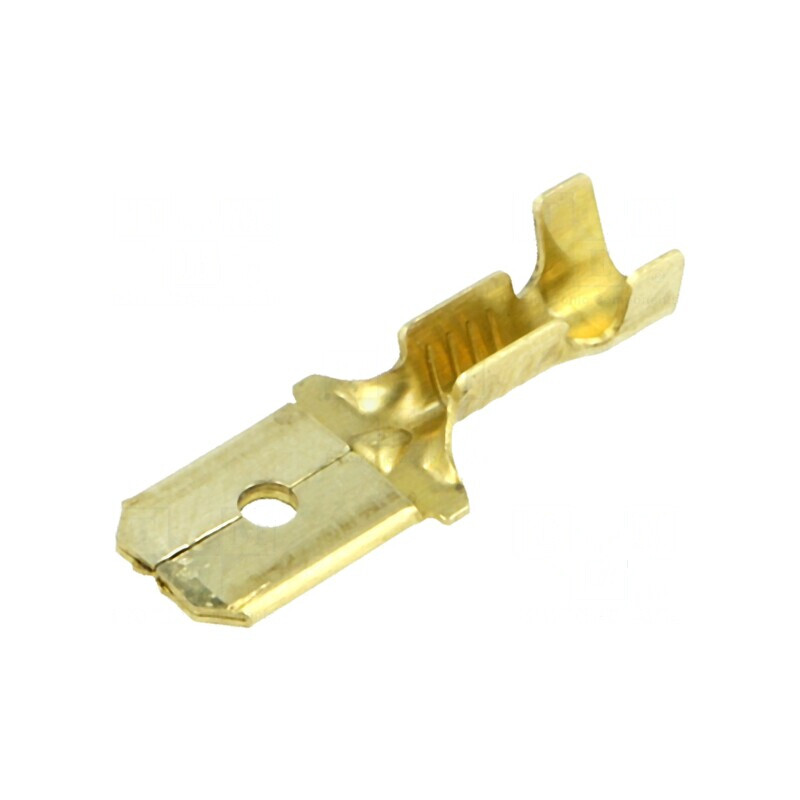 Terminal plat 6,3mm tată 0,5-1mm² crimpat pe cablu | Electronic-mag.ro | Componente Electronice