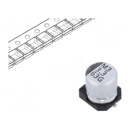 Condensator electrolitic SMD 3,3uF 63VDC ±20% -55÷105°C | Electronic-mag.ro | Componente Electronice