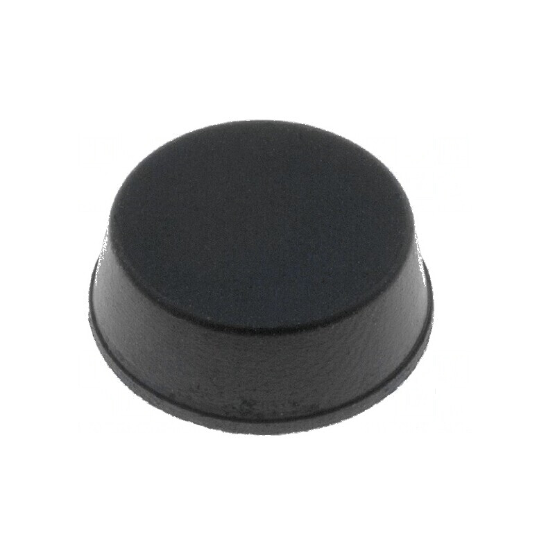 Picioruş autoadeziv negru din gumă 13mm x 11,4mm x 5mm | Electronic-mag.ro | Componente Electronice
