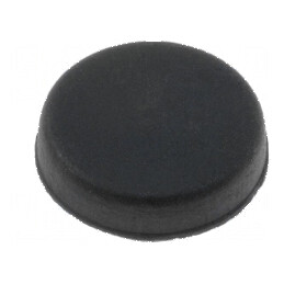 Picioruş autoadeziv negru din gumă 10,8mm x 10,2mm x 3mm | Electronic-mag.ro | Componente Electronice